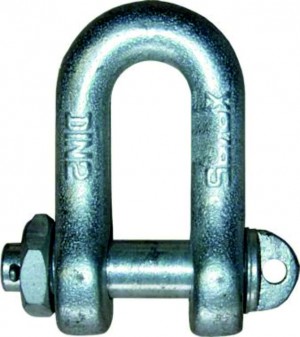 OBLONG SHACKLE WITH SAFETY C-TYPE - zdjęcie